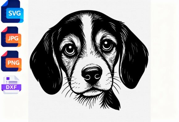 Beagle Dog Face SVG Clipart – A Designer's Review