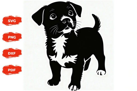 Cute Puppy Dog Silhouette SVG Cut File – A Designer's Review
