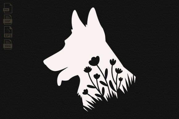 Floral German Shepherd Svg, Dog Lover Review: A Designer's Take