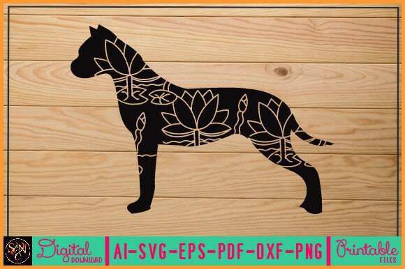 Flower Dog Animal SVG Vector 13 – Design Review