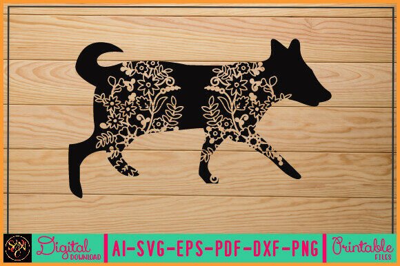 Flower Dog Animal SVG Vector 26 Review
