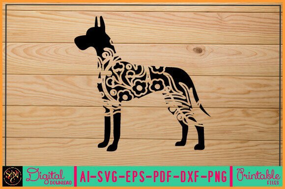 Flower Dog Animal SVG Vector 33 Review for Embroidery Projects