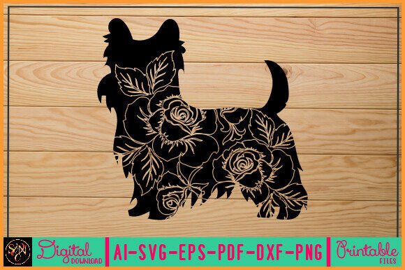 Flower Dog Animal SVG Vector 41 – A Designer's Review