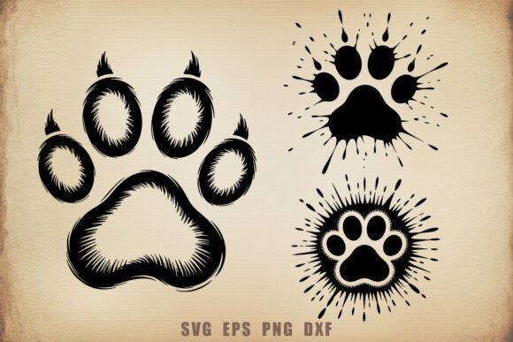 Pet Paw SVG Dog Cat Print