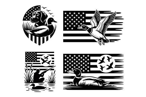 US Duck Hunting Svg, Dog Hunt Duck Bundle