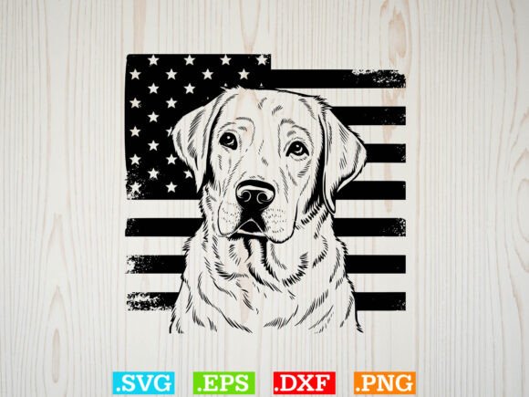 USA Flag Skull Labrador Vector: Designer Review