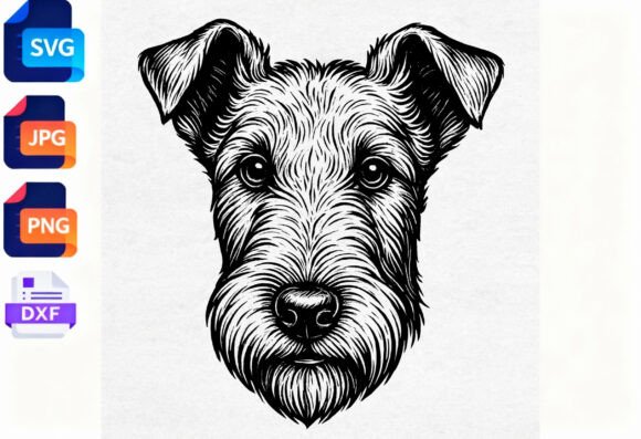 Wire Fox Terrier Dog Face Design Review